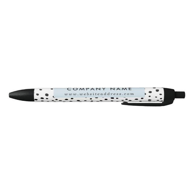 Modern Ink Dots Patterned Company/Event Pen (Bottom)