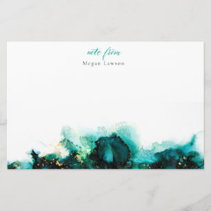 Modern Ink Green - A Note from Design Stationery