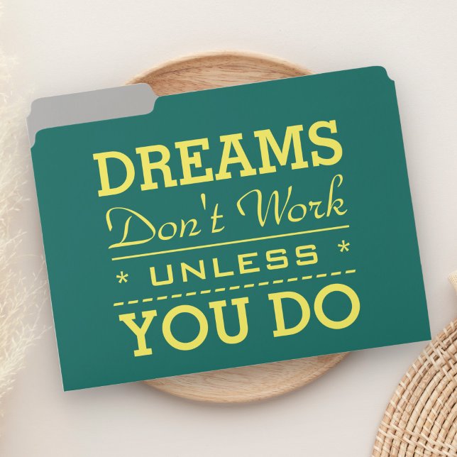 Modern Inspirational Typography Quote File Folder (Creator Uploaded)