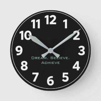 Modern Inspirational Wall Clock
