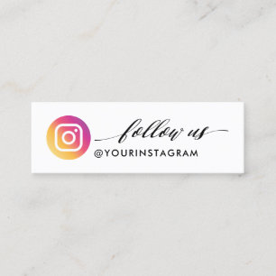 Modern Instagram Qr Code Mini Business Card