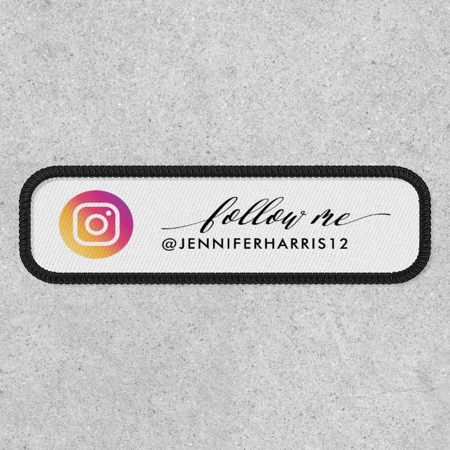 Modern Instagram Qr Code Patch (Front)