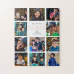 Modern Instagram Square Photo Collage | 11 Photos Jigsaw Puzzle<br><div class="desc">Mother's Day is the perfect opportunity to show ALL the moms in our lives just how much we appreciate them. Give her a gift she will love and cherish for years to come. Design a personalized photo puzzle so she can relive precious memories with her favorite people. Upload your digital...</div>