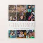 Modern Instagram Square Photo Collage | 9 Photos Jigsaw Puzzle<br><div class="desc">Mother's Day is the perfect opportunity to show ALL the moms in our lives just how much we appreciate them (can be customized for any moniker - mama, grandma, nana, meema, abuelito, grammie, grammy, momma, mimi, nanny, memaw, nanie, yiayia etc)... Give her a gift she will love and cherish for...</div>