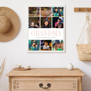 Modern Instagram Square Photo Collage   9 Photos  Poster