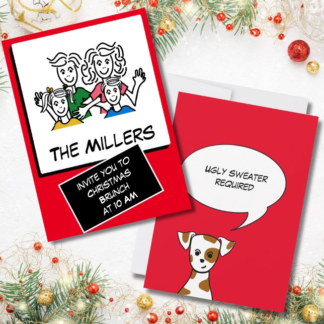 Modern Instant Photo Christmas Brunch Invitation (Creator Uploaded)