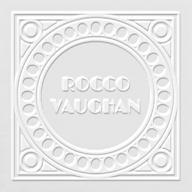 Modern Interconnected Geometric Circles Embosser (Design)