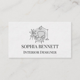 Modern Interior Design Business Card