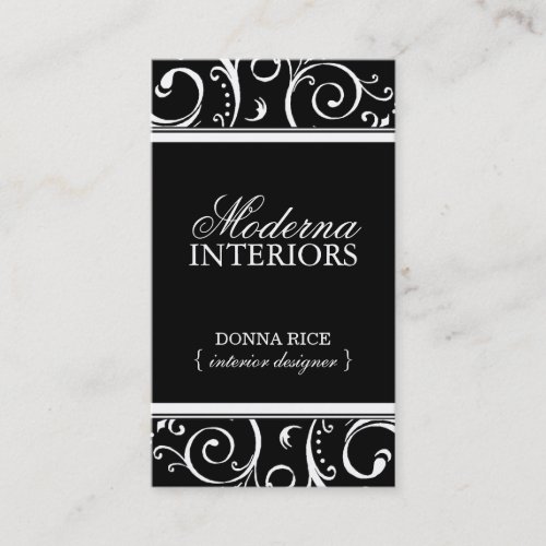 Modern Interior Designer Business Card