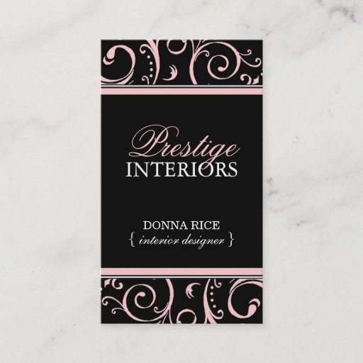 Customizable Modern Interior Designer Business Card