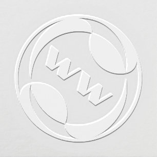 Modern Interlocking Oval Monogram Embosser