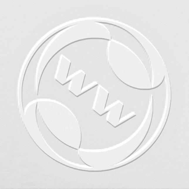 Modern Interlocking Oval Monogram Embosser (Design)