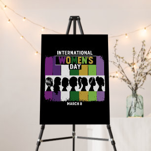 Modern International Women's Day Diverse Women Foam Board