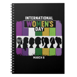 Modern International Women's Day   Diverse Women  Notebook