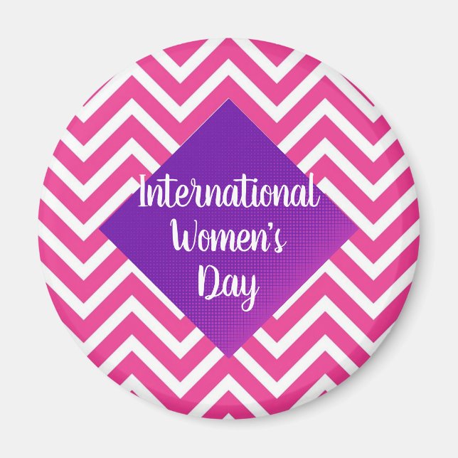 Modern International Womens Day  Magnet (Front)