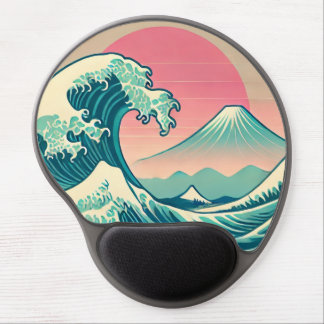Modern Interpretation of The Great Wave Gel Mouse Pad