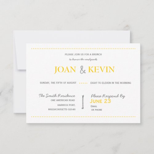 Modern Invitation Suite Brunch Card