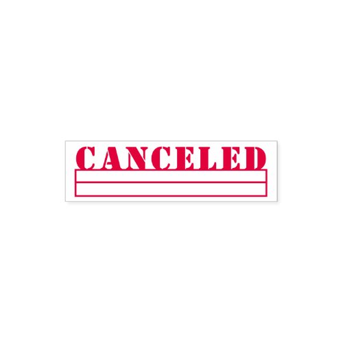 Modern Invoice Office Canceled Self_inking Stamp