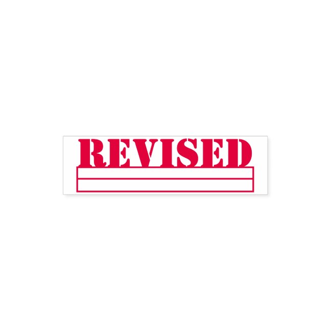 Modern Invoice Office Revised Self-inking Stamp