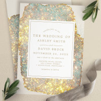 Modern Iridescent Glitter Wedding