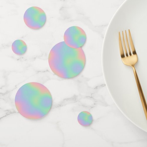 Modern Iridescent Holographic Rainbow Confetti