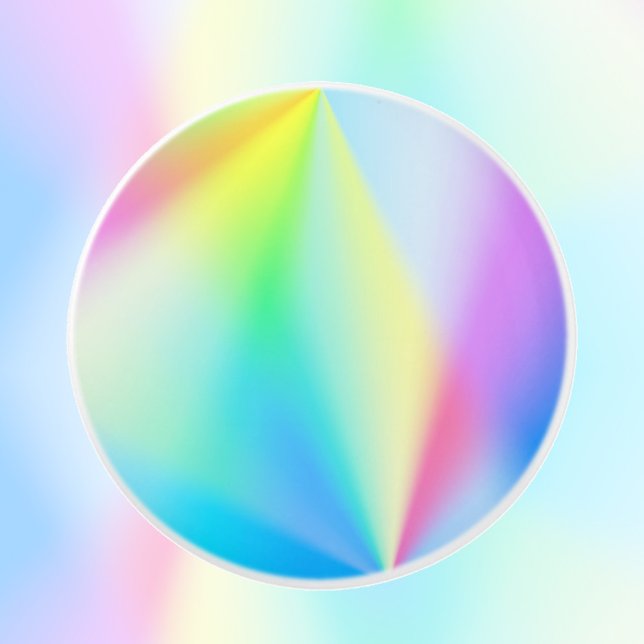 Modern iridescent pastel rainbow colored ceramic knob (Creator Uploaded)
