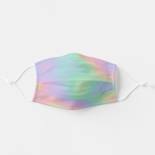 Modern Iridescent Rainbow Holographic Effect Adult Cloth Face Mask
