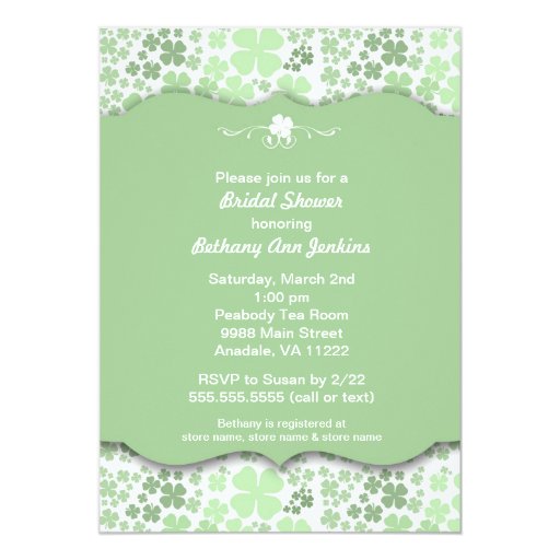 Irish Bridal Shower Invitations 3