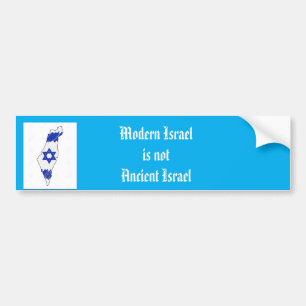 Modern Israel Bumper Sticker