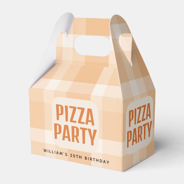 Modern & Italian Any Occasion Pizza Party Favor Boxes (Front Side)