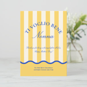 Modern Italian Grandma Happy Mother’s Day Nonna Holiday Card