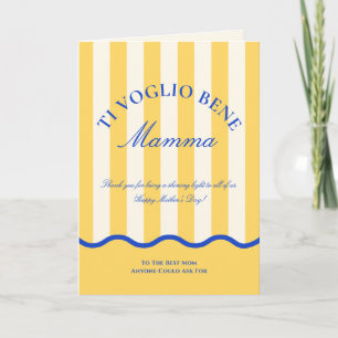 Modern Italian Mom Happy Mother’s Day Card