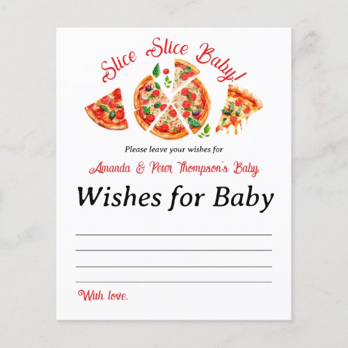 Modern Italian Pizza Party Slice Slice Baby Shower