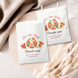 Modern Italian Pizza Party Slice Slice Baby Shower Favor Bag