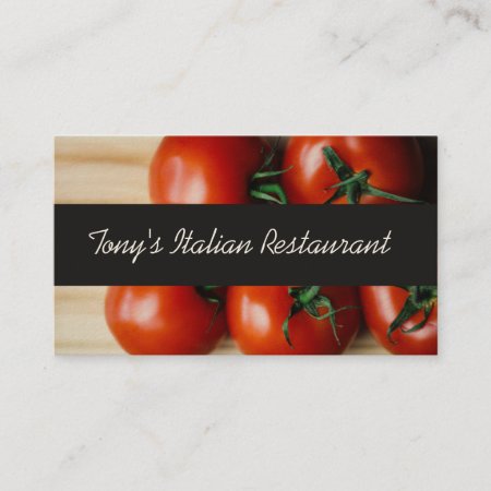 Modern Italian Restaurant Business Card