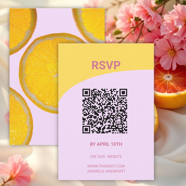 Modern Italian Summer Wedding RSVP QR code (Creator Uploaded)