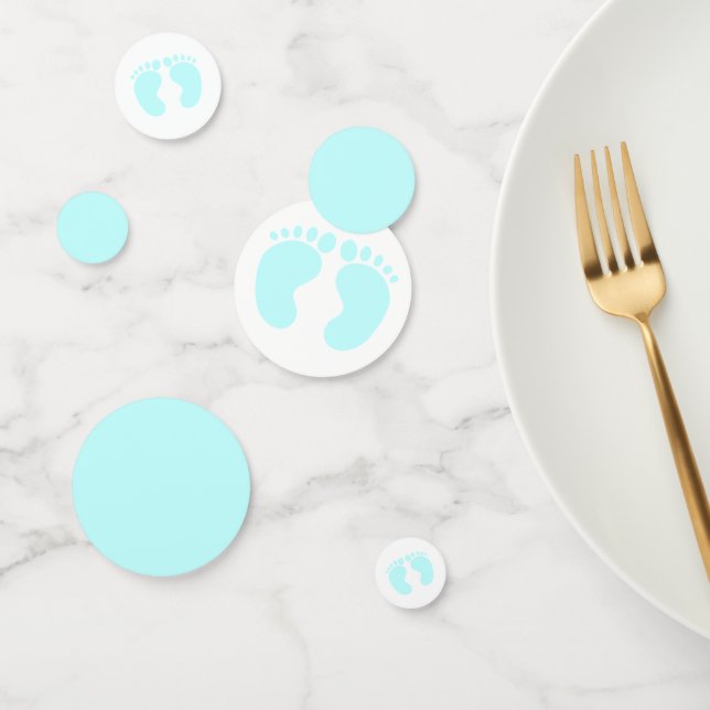 Modern Its a boy baby shower blue Confetti (Group)