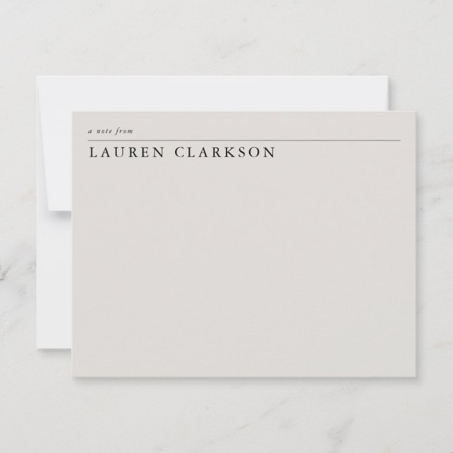 Modern Ivory Bold Name Elegant Save The Date (Front)