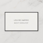 Modern Ivory Professional Chic Business Card at Zazzle