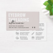 Modern Ivory Simple Eyebrow Threading Aftercare  (Desk)