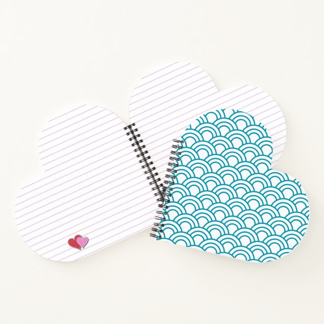 Modern Japanese Geometric Pattern  Notebook (Inside)