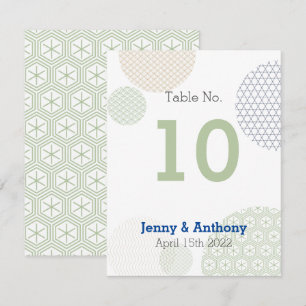 Modern Japanese Paper Pattern Note Card