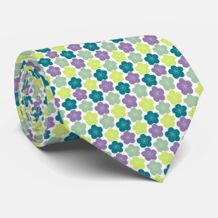 Modern Japanese PlumBlossom Fresh Garden Neck Tie