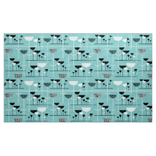 Modern Jazz - Light Blue 80C6C6 Fabric