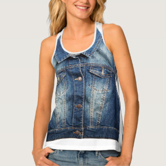 Modern jeans fabric Photography blue vest