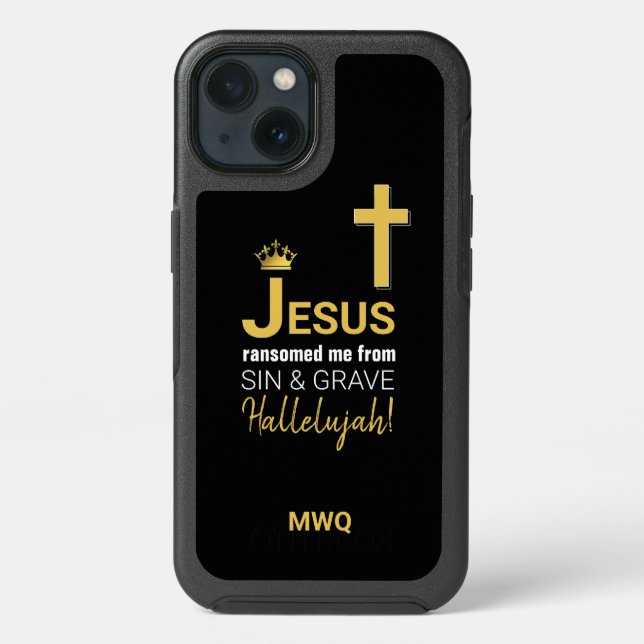 Modern JESUS RANSOMED ME Christian Otterbox iPhone Case (Back)