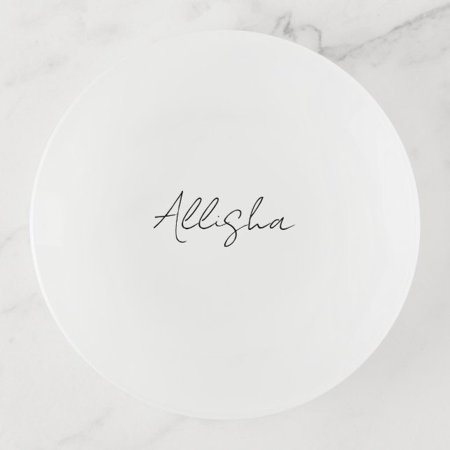 Modern Jewelry Dish Bridesmaid Engagement ring  (Front)