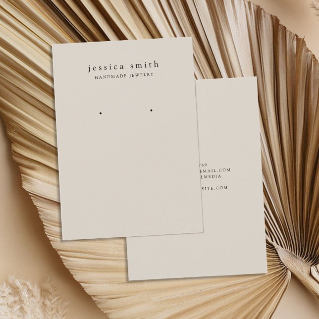 Modern Jewelry Earring Display Card (Creator Uploaded)