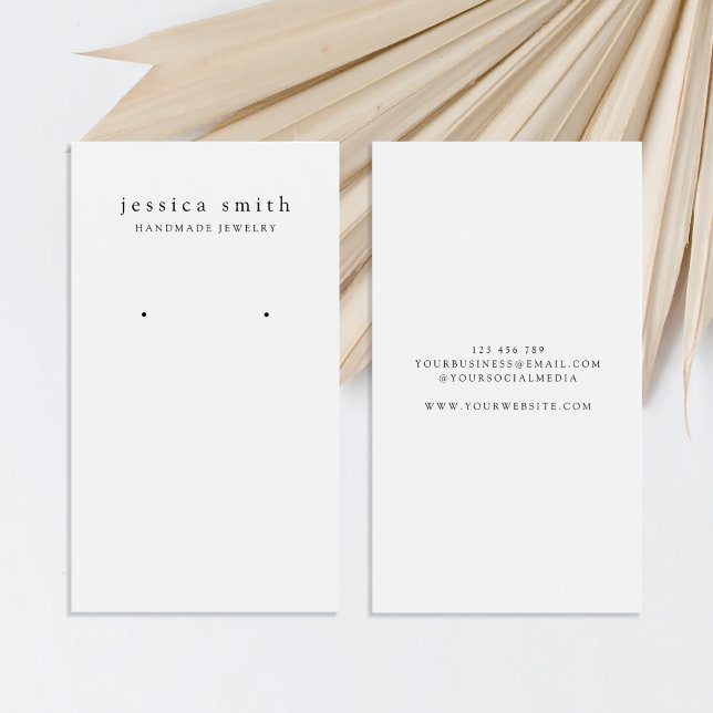 Modern Jewelry Earring Display Card (Creator Uploaded)