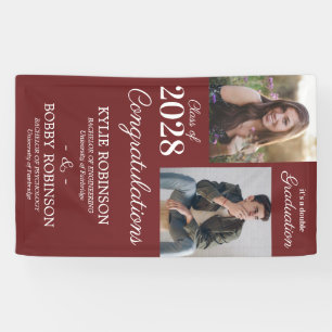 Modern Joint Graduation Party Banner